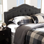 Load image into Gallery viewer, Baxton Studio Edith Modern And Contemporary Dark Grey Fabric King Size Headboard
