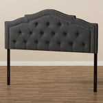 Load image into Gallery viewer, BAXTON STUDIO EDITH MODERN AND CONTEMPORARY DARK GREY FABRIC KING SIZE HEADBOARD
