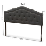 Load image into Gallery viewer, Baxton Studio Edith Modern And Contemporary Dark Grey Fabric Queen Size Headboard
