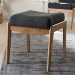 Load image into Gallery viewer, Baxton Studio Wera Mid-Century Retro Modern Dark Grey Fabric Ottoman
