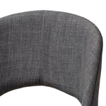 Load image into Gallery viewer, Baxton Studio Melrose Mid-Century Modern Dark Grey Fabric Upholstered Walnut Finished Wood Bar Stool (Set Of 2)
