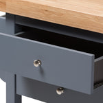 Load image into Gallery viewer, Baxton Studio Sunderland Coastal And Farmhouse Grey Wood Kitchen Cart
