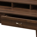 Load image into Gallery viewer, BAXTON STUDIO DISA MID-CENTURY MODERN WALNUT BROWN FINISHED 2-DRAWER DESK
