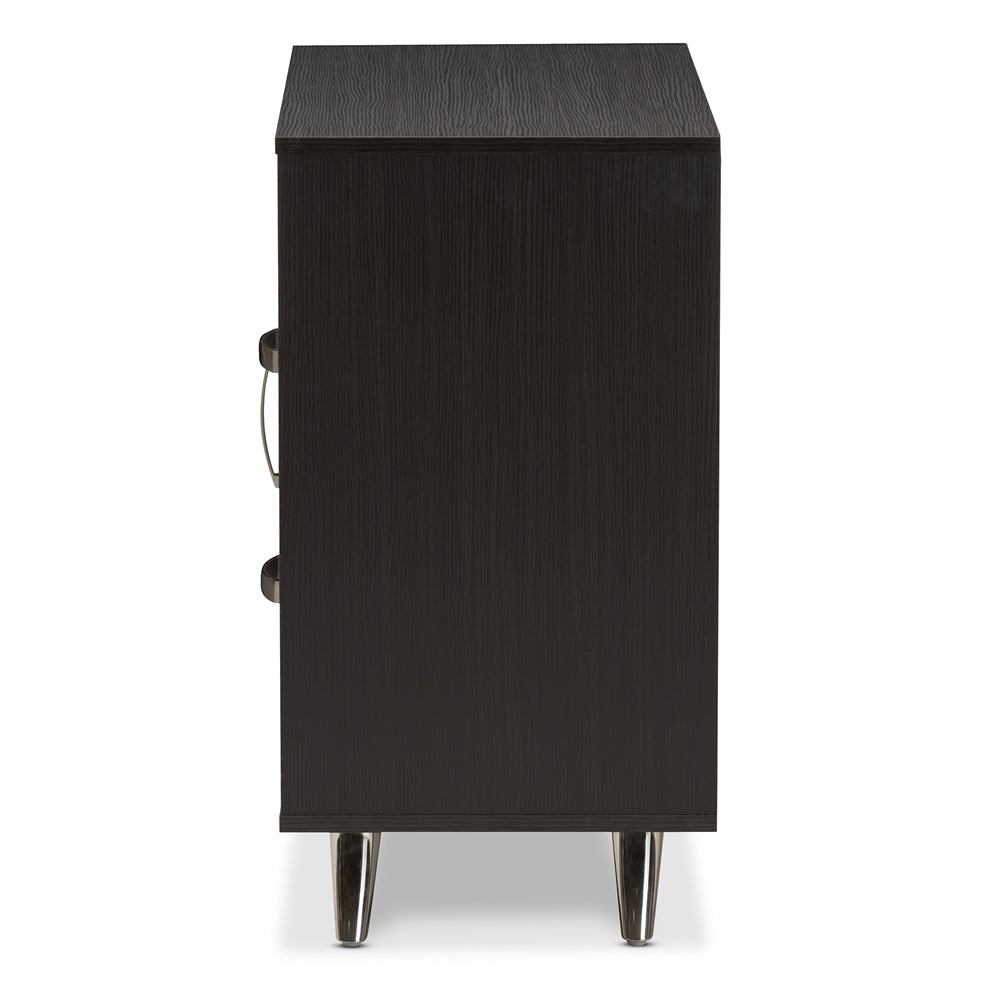 BAXTON STUDIO WARWICK MODERN AND CONTEMPORARY ESPRESSO BROWN FINISHED WOOD SIDEBOARD