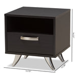 Load image into Gallery viewer, Baxton Studio Warwick Modern And Contemporary Espresso Brown Finished Wood End Table
