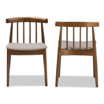 Load image into Gallery viewer, Baxton Studio Wyatt Mid-Century Modern Walnut Wood Dining Chair Set Of 2
