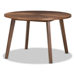 Load image into Gallery viewer, Baxton Studio Wendy Mid-Century Modern Black Fabric And Walnut Effect Wooden Dining Set
