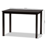 Load image into Gallery viewer, Baxton Studio Eveline Modern Espresso Brown Finished Wood 43-Inch Dining Table
