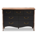 Load image into Gallery viewer, Baxton Studio Romilly Country Cottage Farmhouse Black And Oak-Finished Wood 7-Drawer Dresser
