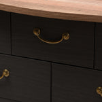 Load image into Gallery viewer, Baxton Studio Romilly Country Cottage Farmhouse Black And Oak-Finished Wood 7-Drawer Dresser
