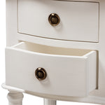 Load image into Gallery viewer, Baxton Studio Audrey Country Cottage Farmhouse White Finished 2-Drawer Nightstand
