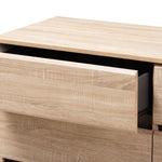 Load image into Gallery viewer, Baxton Studio Miren Mid-Century Modern Light Oak And Dark Grey 6-Drawer Dresser
