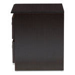 Load image into Gallery viewer, Baxton Studio Carine Modern And Contemporary Wenge Brown Finished 2-Drawer Nightstand
