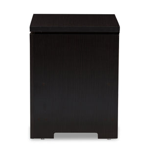 Baxton Studio Bienna Modern And Contemporary Wenge Brown Finished 1-Drawer Nightstand