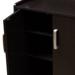 Load image into Gallery viewer, Baxton Studio Verdell Modern And Contemporary Wenge Brown Finished Shoe Cabinet
