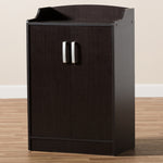 Load image into Gallery viewer, Baxton Studio Verdell Modern And Contemporary Wenge Brown Finished Shoe Cabinet
