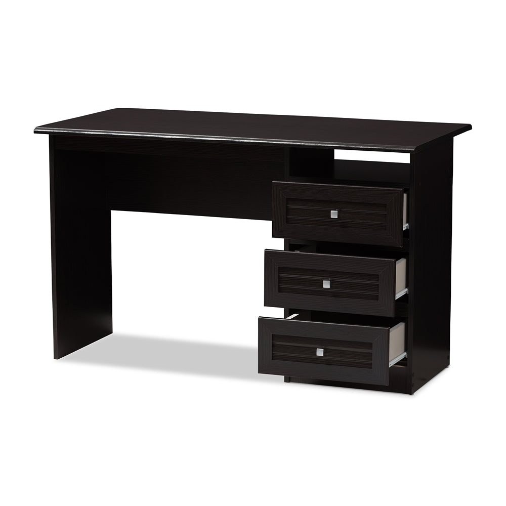 Baxton Studio Carine Modern And Contemporary Wenge Brown Finished Desk