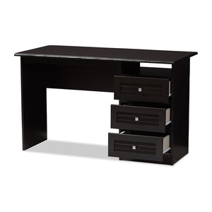 Baxton Studio Carine Modern And Contemporary Wenge Brown Finished Desk