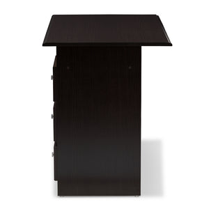 Baxton Studio Carine Modern And Contemporary Wenge Brown Finished Desk