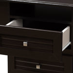 Load image into Gallery viewer, BAXTON STUDIO CARINE MODERN AND CONTEMPORARY WENGE BROWN FINISHED DESK
