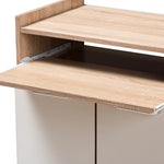 Load image into Gallery viewer, Baxton Studio Charmain Modern And Contemporary Light Oak And White Finish Kitchen Cabinet
