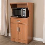 Load image into Gallery viewer, Baxton Studio Lowell Modern And Contemporary Brown Wood Finish Kitchen Cabinet
