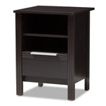 Load image into Gallery viewer, Baxton Studio Hamish Modern And Contemporary Wenge Brown Finished 1-Drawer Nightstand
