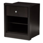 Load image into Gallery viewer, Baxton Studio Danette Modern And Contemporary Wenge Brown Finished 1-Drawer Nightstand
