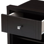 Load image into Gallery viewer, BAXTON STUDIO DANETTE MODERN AND CONTEMPORARY WENGE BROWN FINISHED 1-DRAWER NIGHTSTAND
