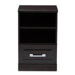 Load image into Gallery viewer, Baxton Studio Odelia Modern And Contemporary Wenge Brown Finished 1-Drawer Nightstand
