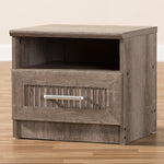 Load image into Gallery viewer, Baxton Studio Gallia Modern And Contemporary Oak Brown Finished 1-Drawer Nightstand
