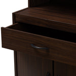 Load image into Gallery viewer, Baxton Studio Tannis Modern And Contemporary Dark Walnut Finished Kitchen Cabinet
