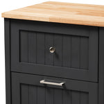 Load image into Gallery viewer, Baxton Studio Marcel Farmhouse And Coastal Dark Grey And Oak Brown Finished Kitchen Cabinet
