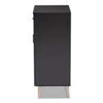 Load image into Gallery viewer, Baxton Studio Jonas Modern And Contemporary Dark Grey And Oak Brown Finished Kitchen Cabinet
