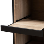 Load image into Gallery viewer, Baxton Studio Fabian Modern And Contemporary Dark Grey And Oak Brown Finished Kitchen Cabinet With Roll-Out Compartment
