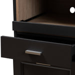 Load image into Gallery viewer, BAXTON STUDIO FABIAN MODERN AND CONTEMPORARY DARK GREY AND OAK BROWN FINISHED KITCHEN CABINET WITH ROLL-OUT COMPARTMENT
