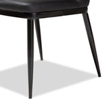 Load image into Gallery viewer, BAXTON STUDIO DARCELL MODERN AND CONTEMPORARY BLACK FAUX LEATHER UPHOLSTERED DINING CHAIR (SET OF 4)
