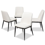 Load image into Gallery viewer, Baxton Studio Darcell Modern And Contemporary White Faux Leather Upholstered Dining Chair (Set Of 4)
