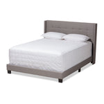 Load image into Gallery viewer, Baxton Studio Lisette Modern And Contemporary Grey Fabric Upholstered Queen Size Bed
