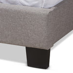 Load image into Gallery viewer, Baxton Studio Lisette Modern And Contemporary Grey Fabric Upholstered King Size Bed
