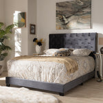 Load image into Gallery viewer, Baxton Studio Candace Luxe and Glamour Velvet Upholstered Bed
