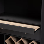 Load image into Gallery viewer, Baxton Studio Mattia Modern And Contemporary Dark Grey And Oak Finished Wood Wine Cabinet
