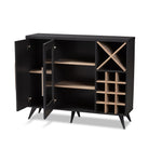 Load image into Gallery viewer, Baxton Studio Pietro Mid-Century Modern Finished Wine Cabinet
