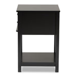 Load image into Gallery viewer, Baxton Studio Willow Modern Transitional Black Finished 2-Drawer Wood Nightstand
