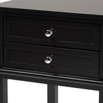 Load image into Gallery viewer, Baxton Studio Willow Modern Transitional Black Finished 2-Drawer Wood Nightstand
