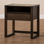 Load image into Gallery viewer, Baxton Studio Inicio Modern And Contemporary Ash Brown Finished 1-Drawer Wood Nightstand
