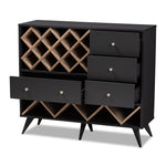 Load image into Gallery viewer, Baxton Studio Savino Mid-Century Modern Finished Wood Wine Cabinet
