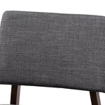 Load image into Gallery viewer, BAXTON STUDIO COLTON MID-CENTURY MODERN DARK GRAY FABRIC UPHOLSTERED AND WALNUT-FINISHED WOOD BAR STOOL SET OF 2
