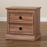 Load image into Gallery viewer, Baxton Studio Ryker Modern And Contemporary Oak Finished 2-Drawer Wood Nightstand
