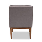 Load image into Gallery viewer, Baxton Studio Arvid Mid-Century Modern Gray Fabric Upholstered Wood Dining Chair
